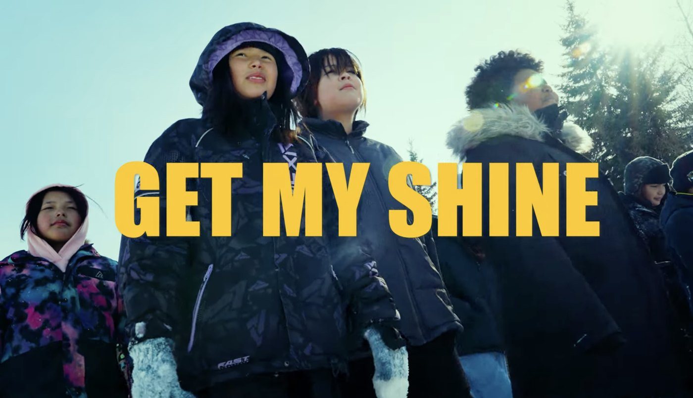 Youth from Fort Albany in the Get My Shine music video